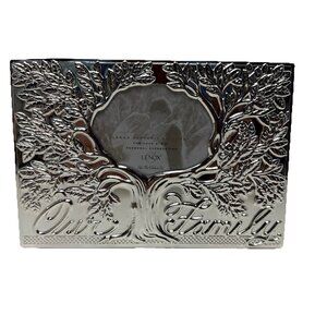 Lenox Our Family Photo Album – Silver Plated 4x6, Box Worn, New